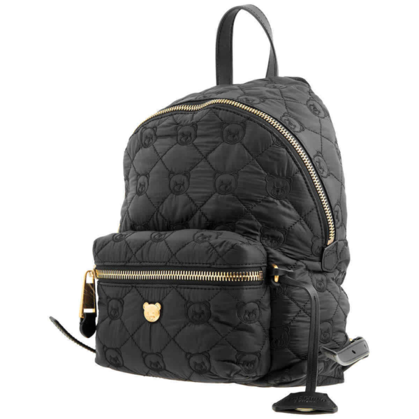 Balo Moschino Teddy Bear Motif 'Black' B-7621-8208-1555 - Ảnh 2