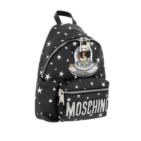 Balo Moschino Space Teddy Bear 'Black' A-7641-8210-1555 - Ảnh 2