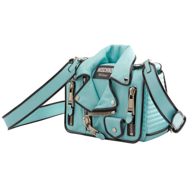 Túi Moschino Mint Nappa Leather Biker 'Mint' A-7516-8002-1333 - Ảnh 4