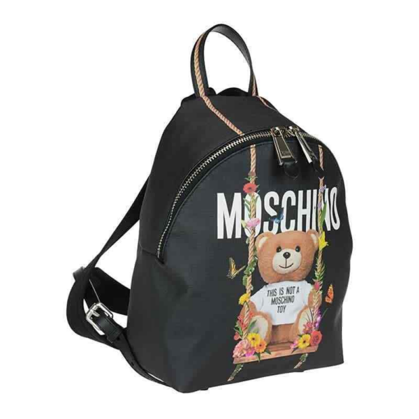 Balo Moschino Teddy Bear Faux 'Black' A-7636-8210-2555 - Ảnh 2