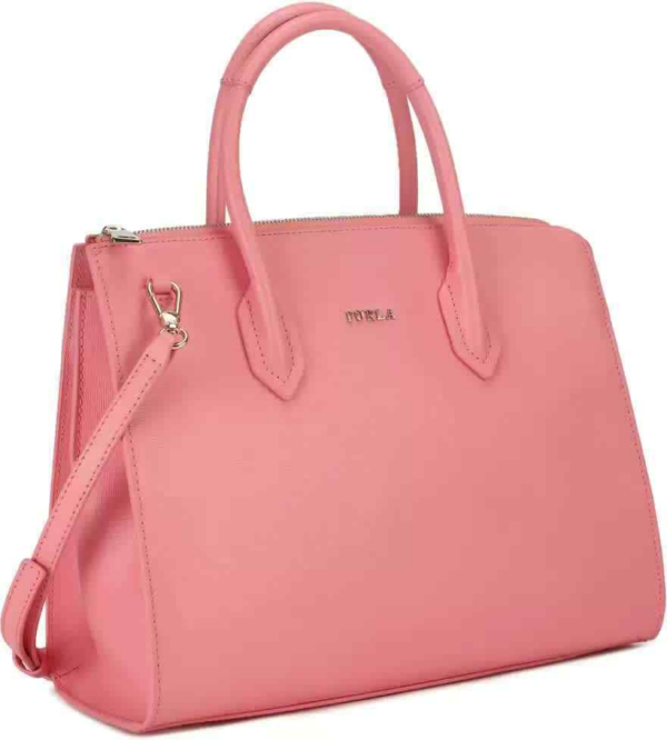 Túi Furla Ladies Pin M Leather Satchel 'Pink' 942263 - Ảnh 3