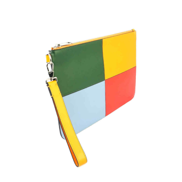 Túi Burberry Colorblock Leather 'Blue Orange' 8025192 - Ảnh 4