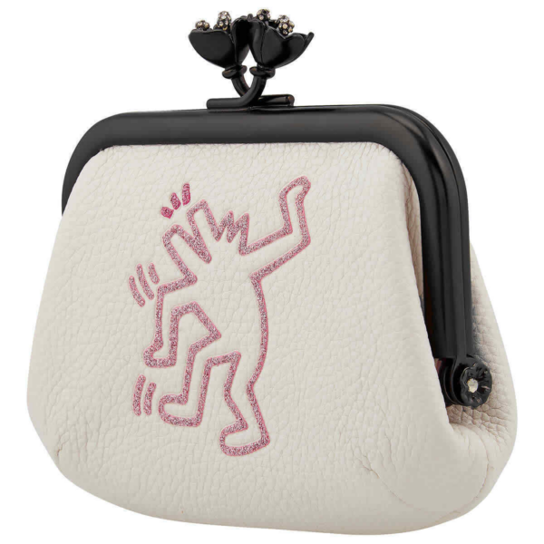 Ví Coach Keith Haring Frame Compact Kisslock 'Chalk' 28689-BPCHK - Ảnh 2