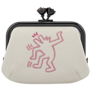 Ví Coach Keith Haring Frame Compact Kisslock 'Chalk' 28689-BPCHK