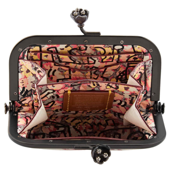 Ví Coach Keith Haring Frame Compact Kisslock 'Chalk' 28689-BPCHK - Ảnh 4