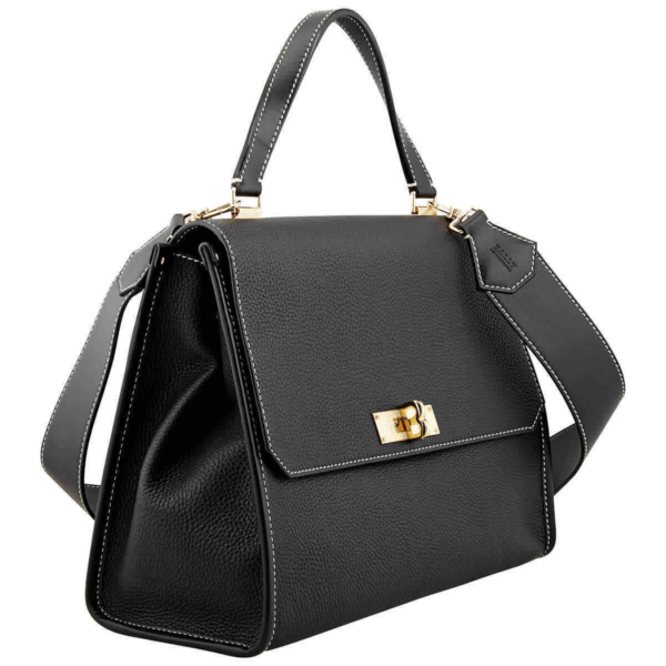 Túi Bally Breeze Leather 'Black' 6224488 - Ảnh 4