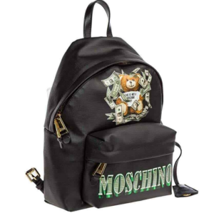 Alternative view of Balo Moschino Dollar Teddy Bear Faux 'Black' A-7636-8210-3555