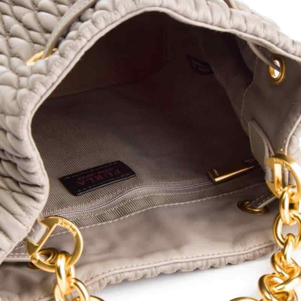 Túi Furla Stacy Cometa S Drawstring 'Grey' 994278 - Ảnh 2