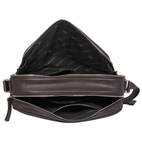 Túi Bally Scratch Reporter Messenger Bag 'Brown' 6226348 - Ảnh 4