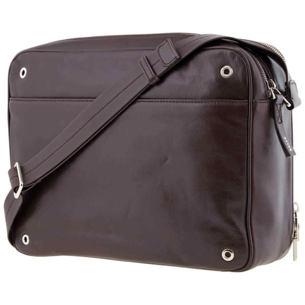 Túi Bally Scratch Reporter Messenger Bag 'Brown' 6226348 - Ảnh 3