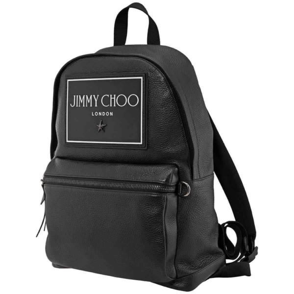 Túi Jimmy Choo Wilmer Logo Leather 'Black' 194-WILMER-GNL - Ảnh 2