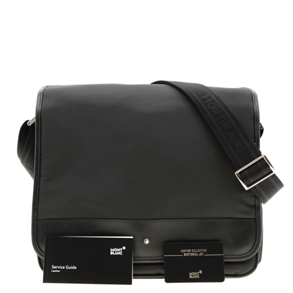 Túi Montblanc Sartorial Jet Messenger 'Black' 116794 - Ảnh 4