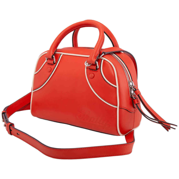 Túi Bally Darlene Leather Bowling Bag 'Red' 6224802 - Ảnh 4