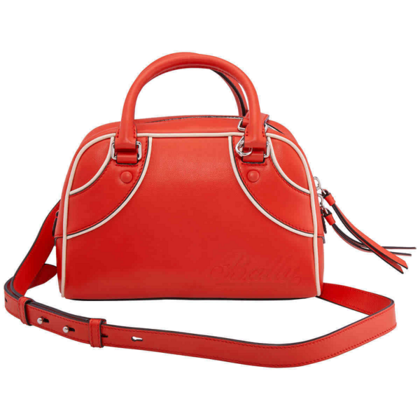 Túi Bally Darlene Leather Bowling Bag 'Red' 6224802
