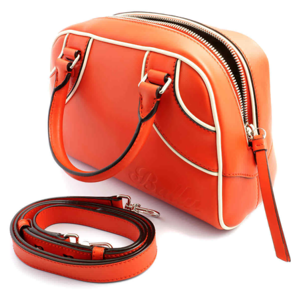 Túi Bally Darlene Leather Bowling Bag 'Red' 6224802 - Ảnh 2