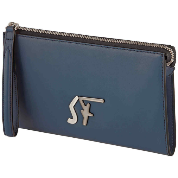 Túi Salvatore Ferragamo Signature Logo Travel 'Blue' 24A430-723815 - Ảnh 4