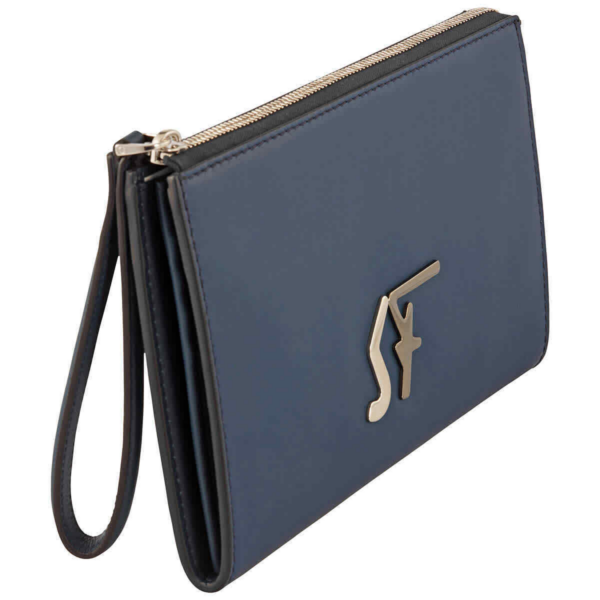 Túi Salvatore Ferragamo Signature Logo Travel 'Blue' 24A430-723815 - Ảnh 3