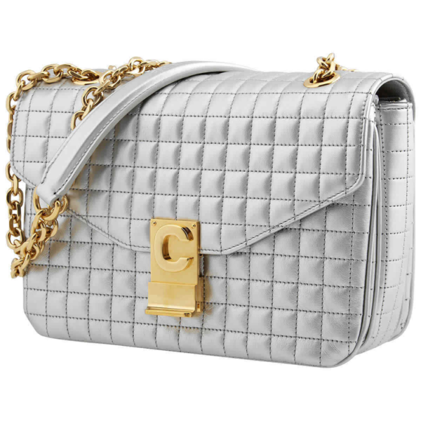 Balo Celine Ladies Medium Laminated 'Silver' 187253BGW-36AG - Ảnh 3