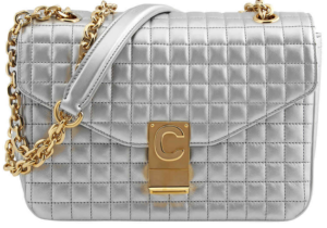 Balo Celine Ladies Medium Laminated 'Silver' 187253BGW-36AG