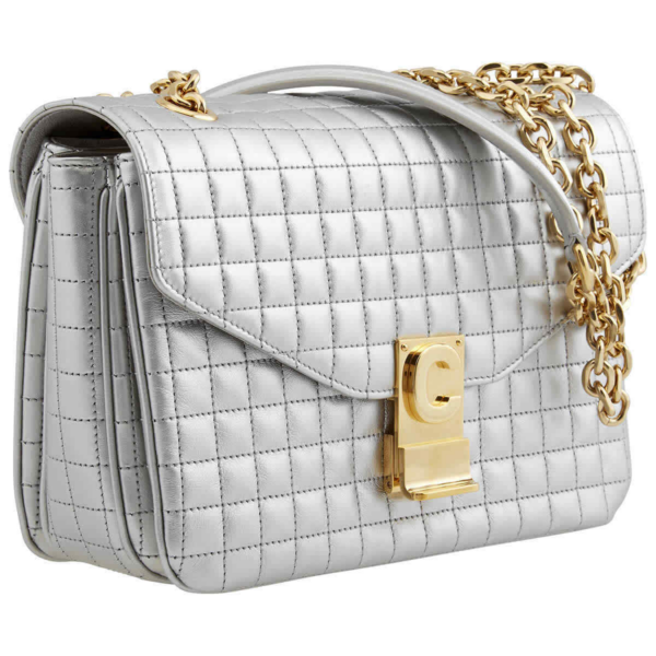 Balo Celine Ladies Medium Laminated 'Silver' 187253BGW-36AG - Ảnh 2