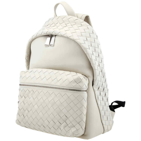 Balo Bottega Veneta Intrecciato Weave 'White' 599634-VCPQ2-9608 - Ảnh 2