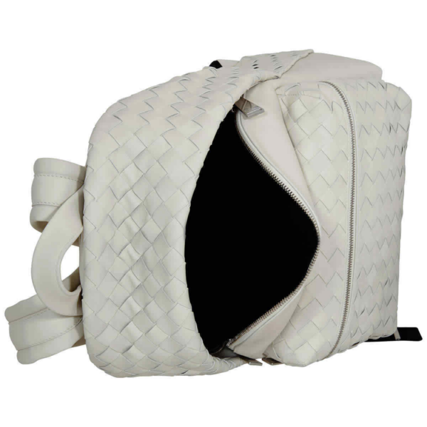 Balo Bottega Veneta Intrecciato Weave 'White' 599634-VCPQ2-9608 - Ảnh 5