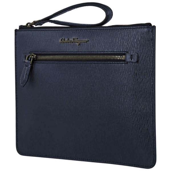 Túi Salvatore Ferragamo Calfskin Document Holder 'Blue' 24A105-704758 - Ảnh 6