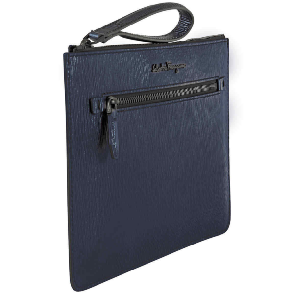Túi Salvatore Ferragamo Calfskin Document Holder 'Blue' 24A105-704758 - Ảnh 5