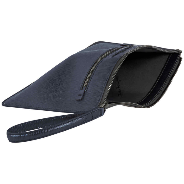 Túi Salvatore Ferragamo Calfskin Document Holder 'Blue' 24A105-704758 - Ảnh 2