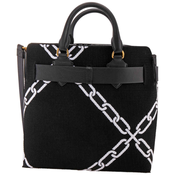 Túi Burberry Medium Knitted Link Belt Bag 'Black' 8006497 - Ảnh 5