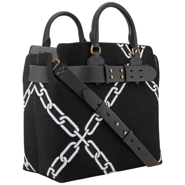 Túi Burberry Medium Knitted Link Belt Bag 'Black' 8006497 - Ảnh 2