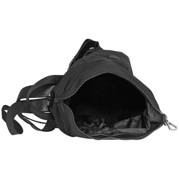 Balo Jimmy Choo Soft Nylon and Satin 'Black' 194-FITZROY-M - Ảnh 4