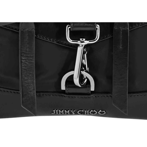 Balo Jimmy Choo Soft Nylon and Satin 'Black' 194-FITZROY-M - Ảnh 3