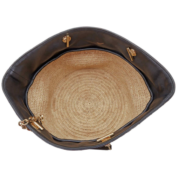 Túi Celine Raffia And Calfskin 'Black Gold' 190002BMM-38NO - Ảnh 4