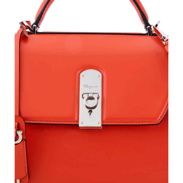 Túi Salvatore Ferragamo Boxyz Leather 'Coral' 21H645-723981 - Ảnh 4