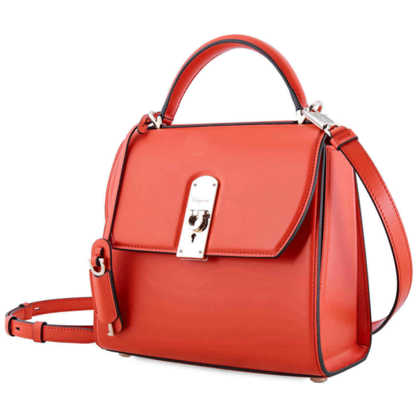 Túi Salvatore Ferragamo Boxyz Leather 'Coral' 21H645-723981 - Ảnh 2