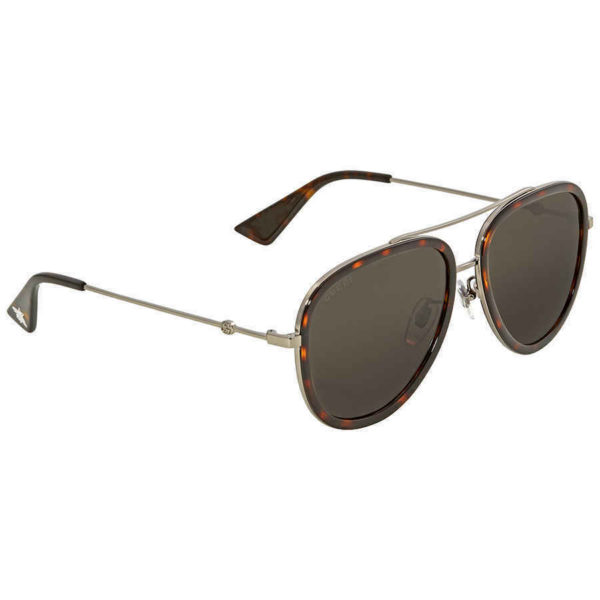 Kính Gucci Grey Aviator Sunglasses 'Grey' GG0062S-002-57 - Ảnh 3