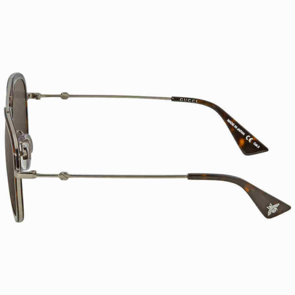Kính Gucci Grey Aviator Sunglasses 'Grey' GG0062S-002-57 - Ảnh 2