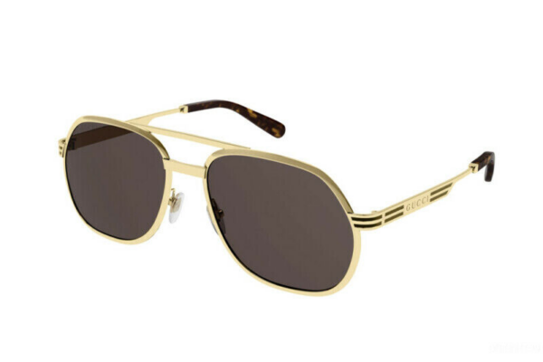 Kính Gucci Navigator Men's Sunglasses 'Brown' GG0981S-001-60 - Ảnh 3