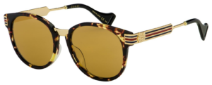 Alternative view of Kính Gucci Round Unisex 'Yellow' GG0586SA-003-55