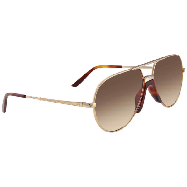 Kính Gucci Aviator Unisex 'Brown' GG0432S-002-60 - Ảnh 2