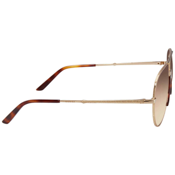 Kính Gucci Aviator Unisex 'Brown' GG0432S-002-60 - Ảnh 3