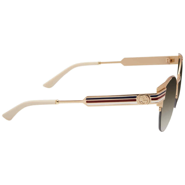 Kính Gucci Oval Unisex 'Green' GG0521S-002-52 - Ảnh 3