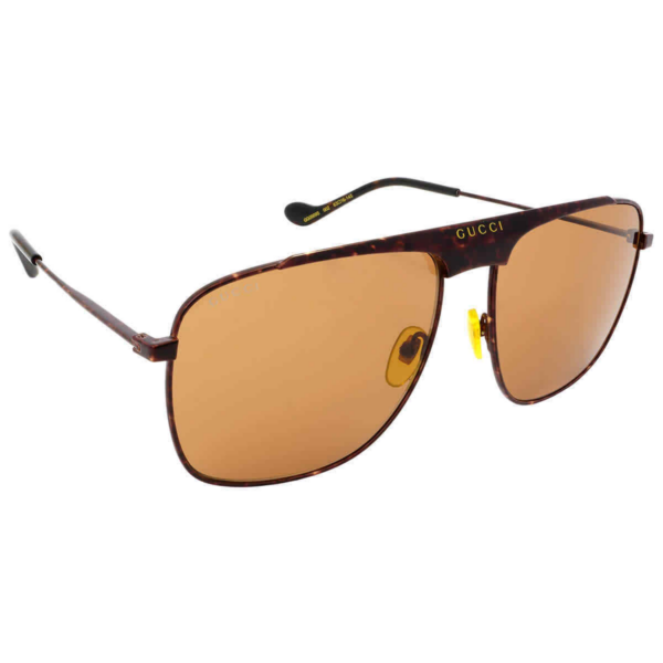 Kính Gucci Aviator Sunglasses 'Brown' GG0909S-002-63 - Ảnh 2
