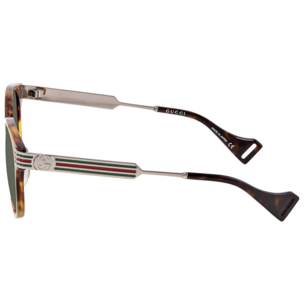 Kính Gucci Round Unisex Sunglasses 'Green' GG0586S-002-50 - Ảnh 3