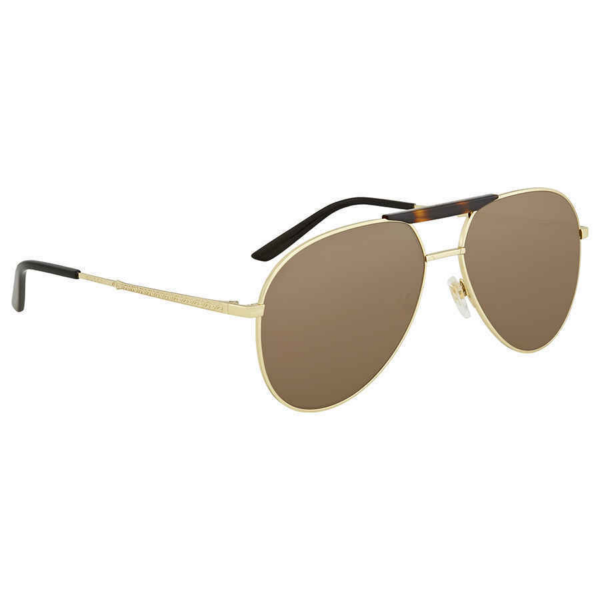 Kính Gucci Aviator 'Brown' GG0242S-002-59 - Ảnh 2