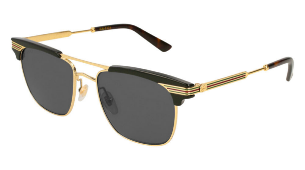 Kính Gucci Grey Square 'Gold Black' GG0287S-001-52 - Ảnh 2
