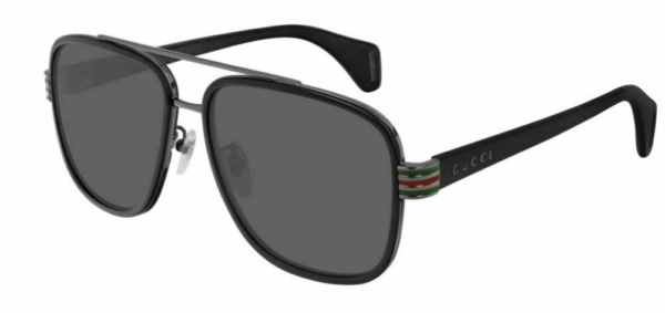 Kính Gucci Rectangular 'Dark Ruthenium' GG0448S-001-58 - Ảnh 2