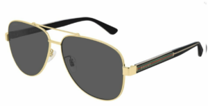 Alternative view of Kính Gucci Grey Aviator 'Gold Black' GG0528S-006-63