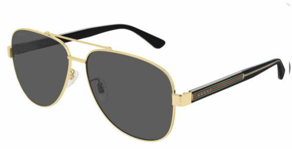 Kính Gucci Grey Aviator 'Gold Black' GG0528S-006-63 - Ảnh 2